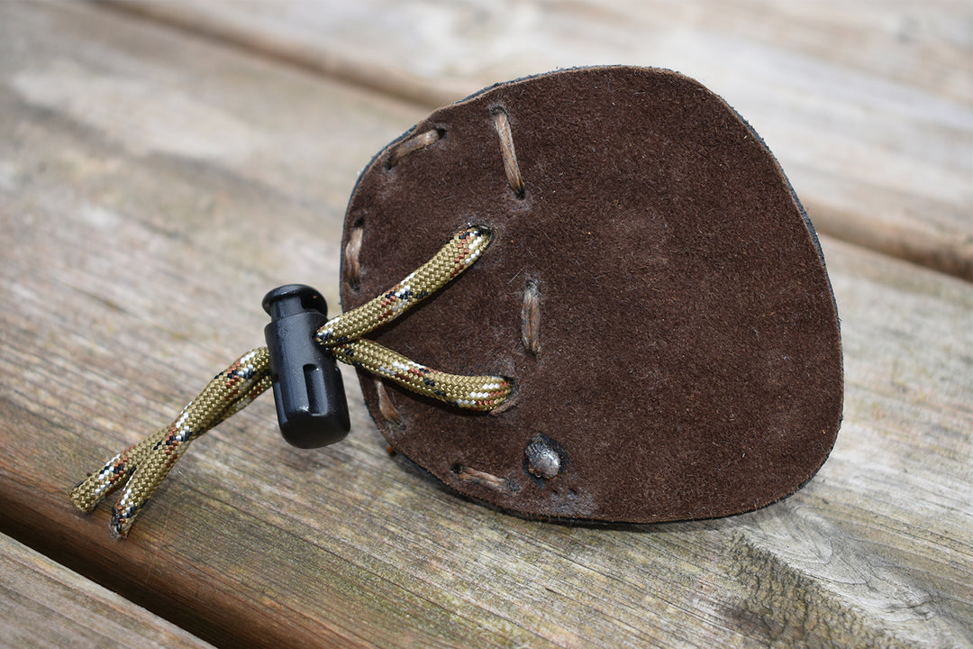 "The Hunter" Beaver Fur (THIN) - Archery Finger Tab - 3 Under