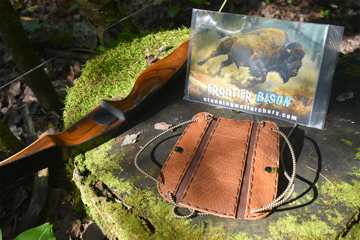 Frontier Bison Leather Archery Armguard