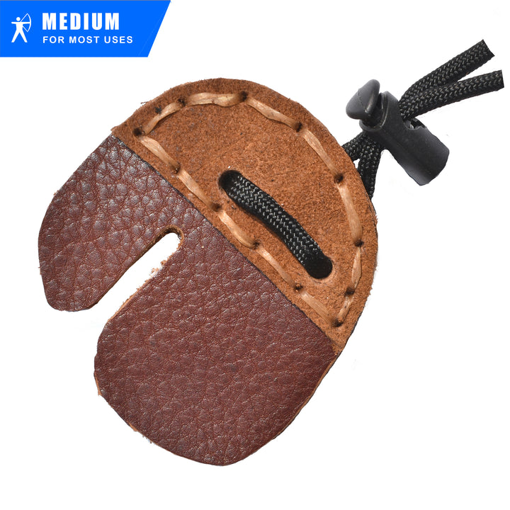 American Bison Leather Finger Tab (Split Finger)