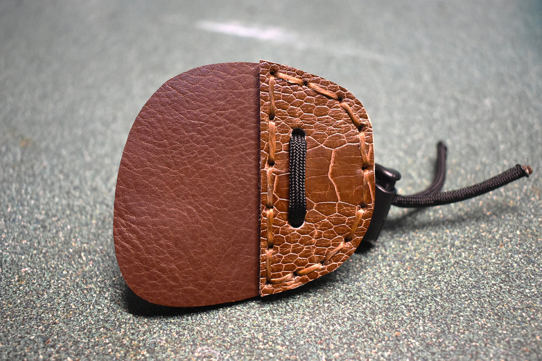 Dark Brown Ostrich Leather Tab (1 of 1)