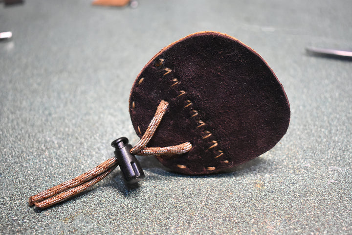 Arrow Stitched Bison & Moose Leather Tab (1 of 1)